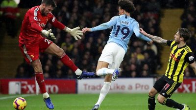 Sané leitet Sieg von Manchester City in Watford ein