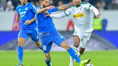 Gladbach spielt 0:0 in Hoffenheim – Joelinton trifft Pfosten