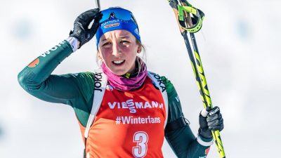 Biathlon-Frauenstaffel in Hochfilzen auf Platz sieben