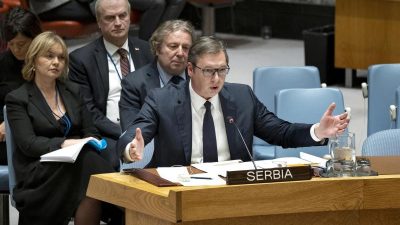 Präsidenten von Kosovo und Serbien geraten aneinander