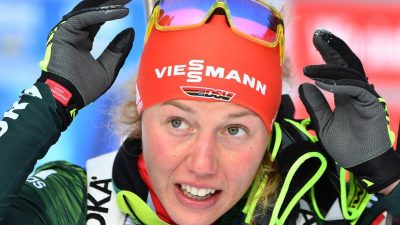 Skijägerin Dahlmeier im Sprint als Zweite direkt aufs Podest