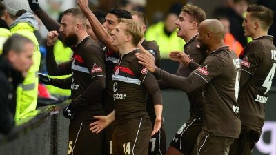 St. Pauli nach Sieg Zweitliga-Dritter – Heidenheim oben dran