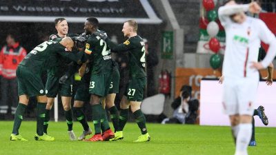 Wolfsburg nach 3:2 in Augsburg auf Europakurs