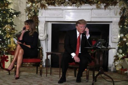 Trump nimmt Anrufe beim Weihnachtsmann-Radar entgegen