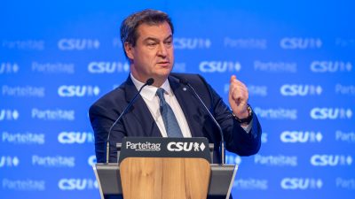 Markus Söder mit großer Mehrheit zum neuen CSU-Vorsitzenden gewählt