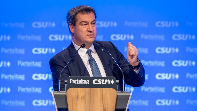 CSU-Chef Söder stellt Projekte der großen Koalition unter Vorbehalt