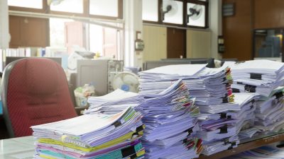 Regierung und Bundesbehörden verbrauchen 1255 Millionen Blatt Papier im Jahr