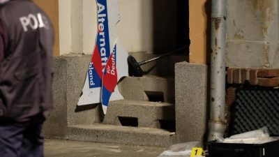 Sachsen: Drei Tatverdächtige wegen Kugelbomben-Anschlags auf AfD-Büro in Döbeln angeklagt