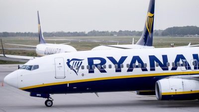 Bombendrohung auf Ryanair-Flug – Maschine muss notlanden – Polizei nimmt Briten fest