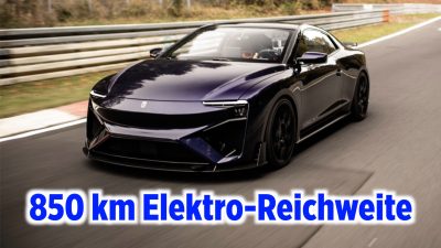 Elektro-Supersportwagen mit 850 km Reichweite vorgestellt