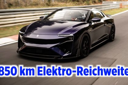 Elektro-Supersportwagen mit 850 km Reichweite vorgestellt