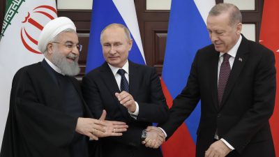 Staatschefs von Russland, Türkei und Iran zu Syrien-Gipfel zusammengekommen
