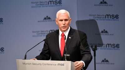 US-Vizepräsident Mike Pence wirft dem Iran Planung eines neuen Holocausts vor