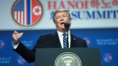 Trumps Pressekonferenz: Einigung mit Kim war in Hanoi nicht möglich