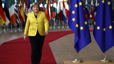Merkel verteidigt ihre Zurückhaltung im Europawahlkampf und will nachhaltiges Finanzmarktsystem ausbauen