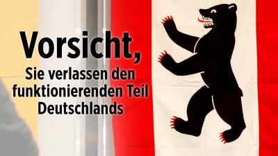„Vorsicht, Sie verlassen den funktionierenden Teil Deutschlands“: Palmer bleibt bei Berlin-Kritik