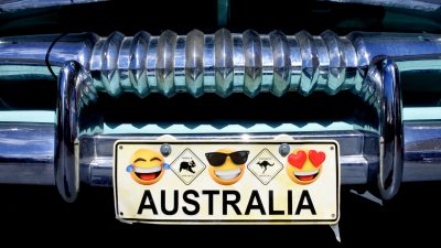 Australien lässt Emoji-Symbole auf Auto-Nummernschildern zu