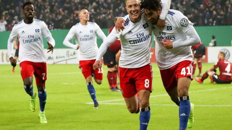 Sieg über Nürnberg: HSV stürmt ins Pokal-Viertelfinale