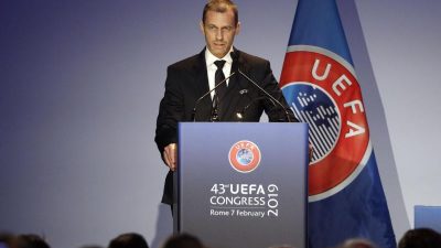 Aleksander Ceferin als UEFA-Präsident wiedergewählt