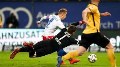 HSV festigt mit Arbeitssieg gegen Dresden Platz eins