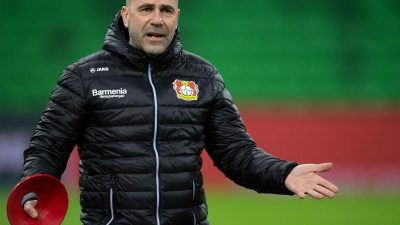 Bosz sieht in Krasnodar «minimalen» Vorteil für Leverkusen