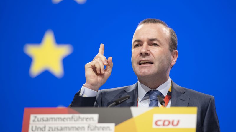 EVP-Spitzenkandidat Manfred Weber will der AfD die Gelder streichen
