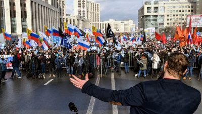 Erneute Demonstration für freie Kommunalwahlen in Moskau