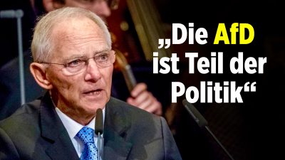 Schäuble für Normalisierung vom Umgang mit der AfD