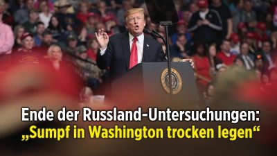 Russland-Untersuchungen beendet: Trump will verstärkt „Sumpf in Washington trocken legen“
