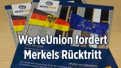 Mitglieder der WerteUnion fordern den Rücktritt Merkels