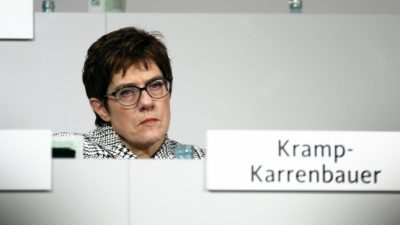 „Forsa“: Kramp-Karrenbauer verliert an Zustimmung – vor allem in eigener Partei