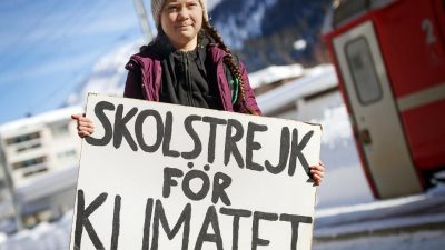 Klimaaktivistin Greta Thunberg bei Demonstration in Hamburg