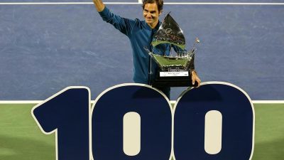 100. Titel: Federer feiert Jubiläum in Dubai