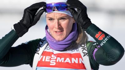 Biathlon-Weltmeisterin Herrmann Zweite in der Verfolgung