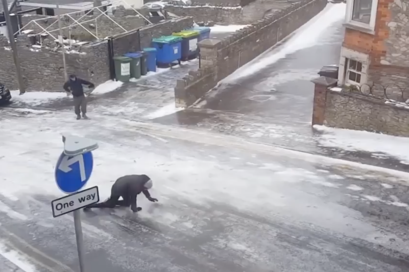 Auf dem Weg zur Arbeit