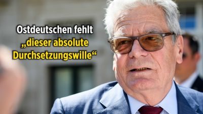 Altbundespräsident: Ostdeutschen fehlt „dieser absolute Durchsetzungswille“