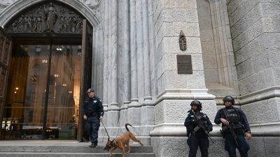 Mann mit Benzinkanistern und Feuerzeug in New Yorker Kathedrale festgenommen