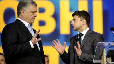 Ukraine im Wahlkampf: Poroschenkos Konkurrent fordert Drogentest vor Stadiondebatte