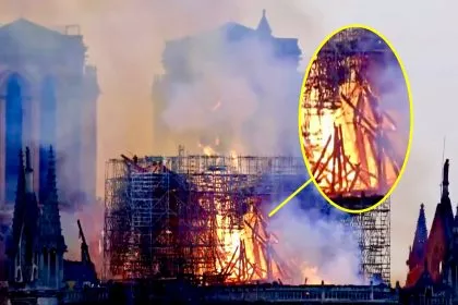 Internetnutzer sehen Heilige in den Flammen von Notre-Dame