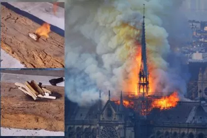 Mysteriöses Notre-Dame-Feuer: Zigarettenkippen als Ursache? (+ Video: Brandtest an historischem Holzbalken)