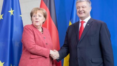 SPD wirft Merkel Wahlkampfhilfe für Poroschenko vor