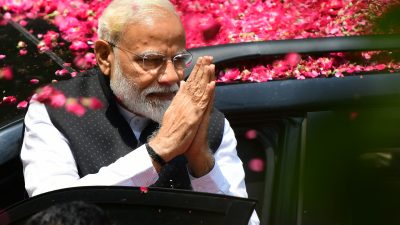 Premierminister Modi erklärt seine Partei zum Wahlsieger in Indien