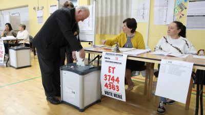 Europawahl in Irland und Tschechien fortgesetzt