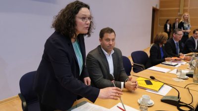 SPD-Chefin Nahles schließt Rücktritt aus – Beratung der Partei am kommenden Montag