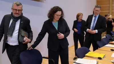 Andrea Nahles: Keine Gegenkandidaten in Sicht – Ohne Fraktionsvorsitz will sie nicht SPD-Chefin bleiben