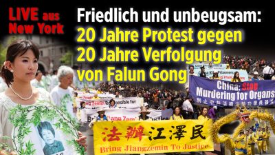 20 Jahre staatliche Verfolgung, 20 Jahre unbeugsamer Widerstand: Falun Gong-Parade in New York