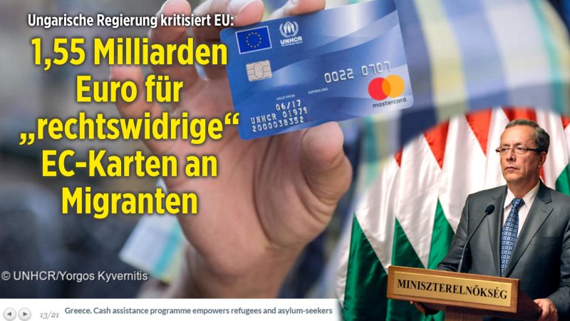 Ungarischer Chef-Sicherheitsberater: Über 2 Millionen Migranten haben anonyme Prepaid-Kreditkarten erhalten