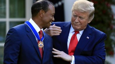 US-Präsident Trump ehrt Woods mit US-Freiheitsmedaille