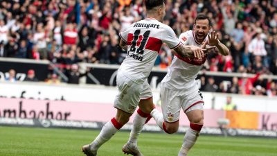 Stuttgart spielt in der Relegation: 3:0 gegen VfL