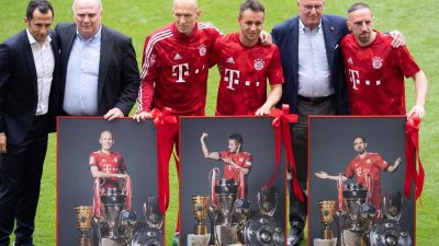 Bayern München verabschiedet Ribéry, Robben und Rafinha